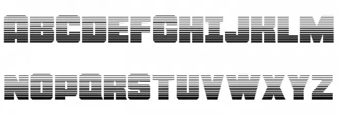 Force Runner Gradient Schriftart Groß