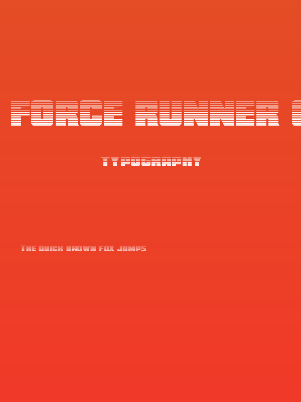 Force Runner Gradient Poster