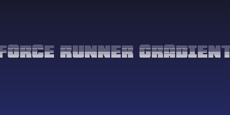 Force Runner Gradient Social Header
