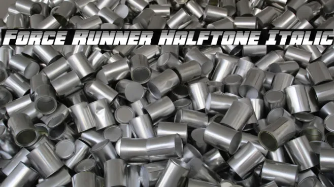 Force Runner Halftone Italic Example 2