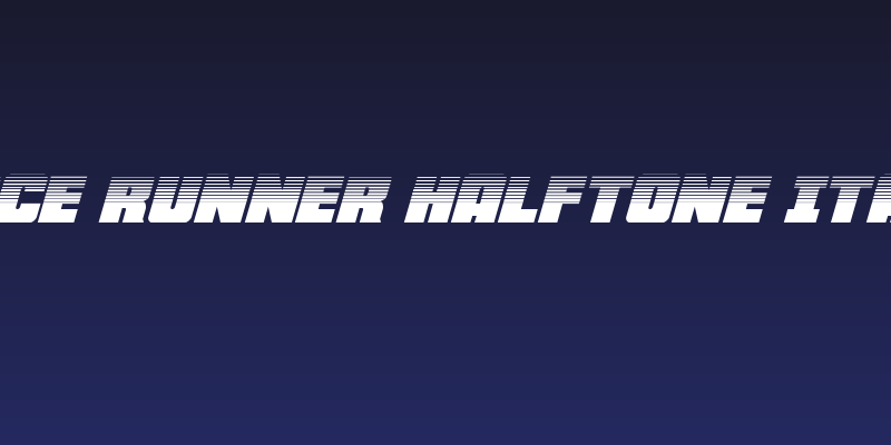Force Runner Halftone Italic Social Header