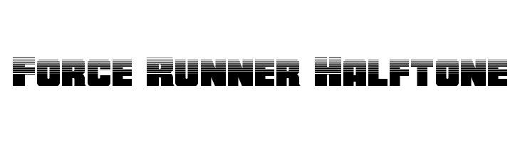 Force Runner Halftone  フリーフォントのダウンロード