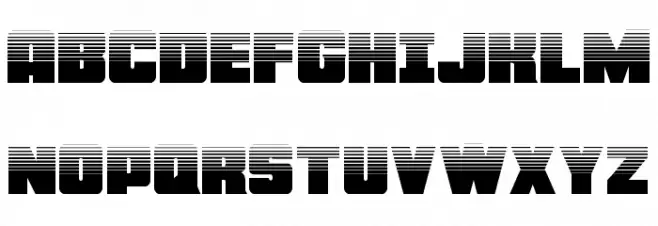 Force Runner Halftone Polices MAJUSCULES
