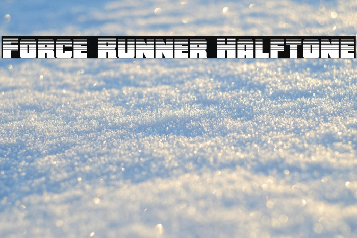 Force Runner Halftone Example 1