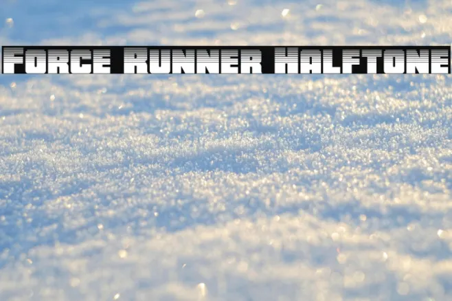 Force Runner Halftone Example 1