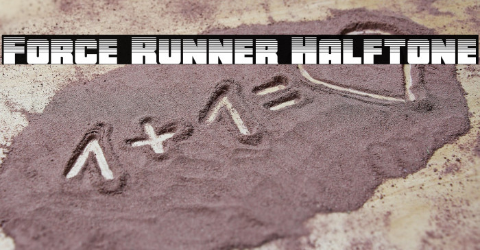 Force Runner Halftone Example 2