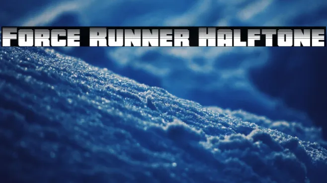 Force Runner Halftone Example 3