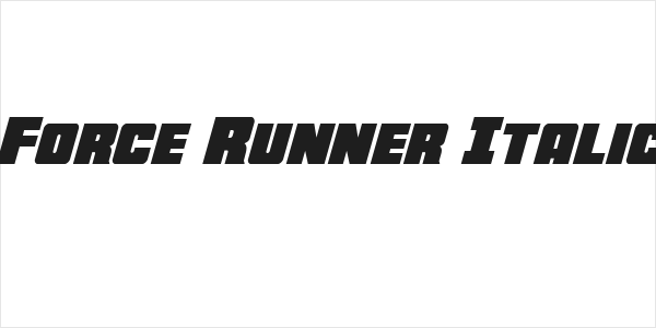 Force Runner Italic Logo