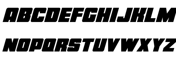 Force Runner Italic Font LOWERCASE