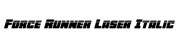 Force Runner Laser Italic  フリーフォントのダウンロード