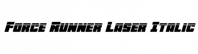 Force Runner Laser Italic  تنزيل الخطوط