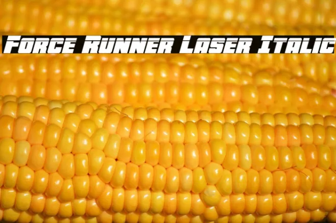 Force Runner Laser Italic Example 2