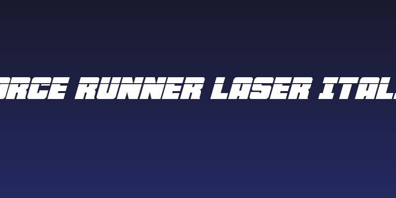 Force Runner Laser Italic Social Header