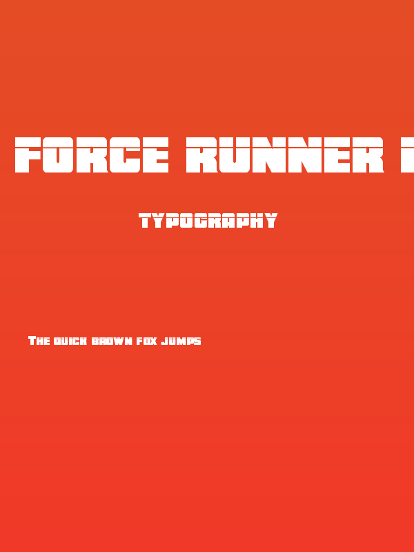 Force Runner Laser Poster