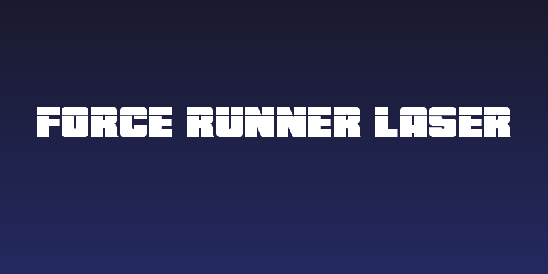 Force Runner Laser Social Header