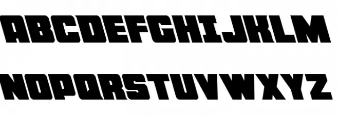 Force Runner Leftalic Font Litere mari