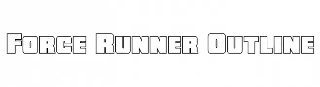 Force Runner Outline  تنزيل الخطوط