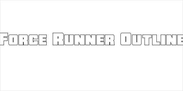 Force Runner Outline Logo