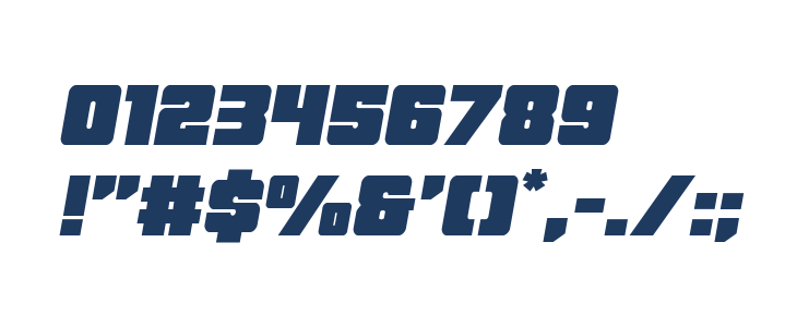 Force Runner Semi-Italic Other Characters