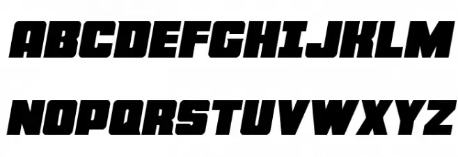 Force Runner Semi-Italic Fonte MAIÚSCULAS