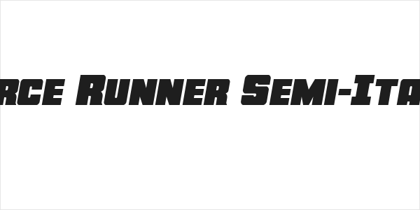 Force Runner Semi-Italic Logo