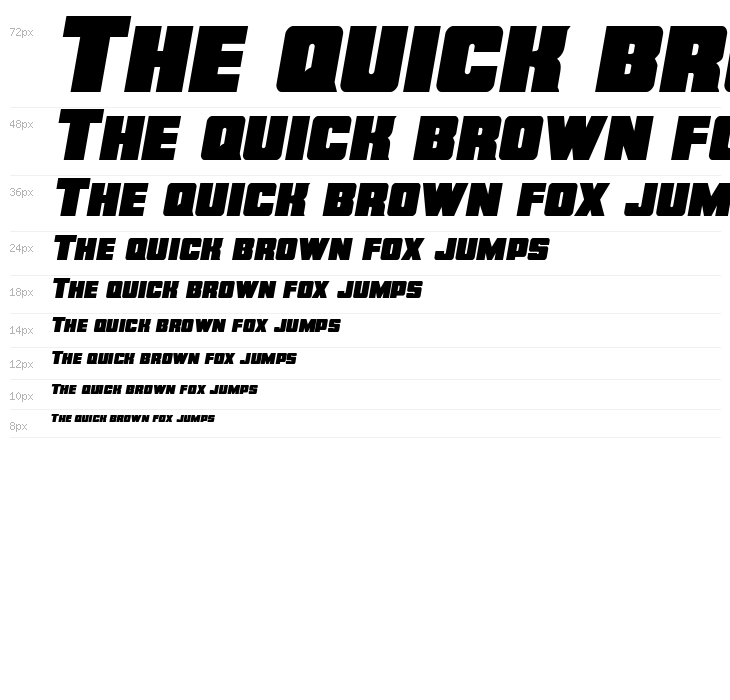 Force Runner Semi-Italic Waterfall