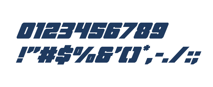 Force Runner Super-Italic Other Characters