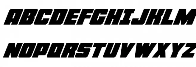 Force Runner Super-Italic Шрифта ВЕРХНИЙ