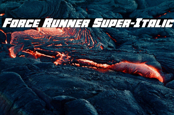 Force Runner Super-Italic Example 2