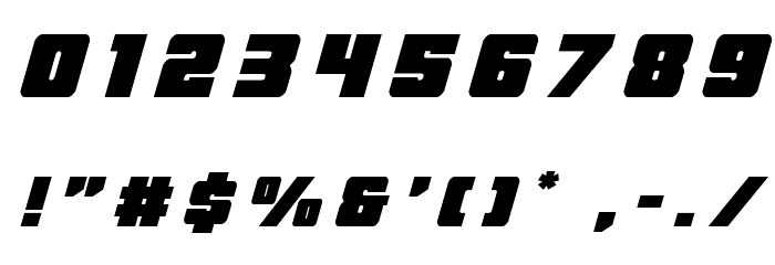 Force Runner Title Italic Font OTHER CHARS
