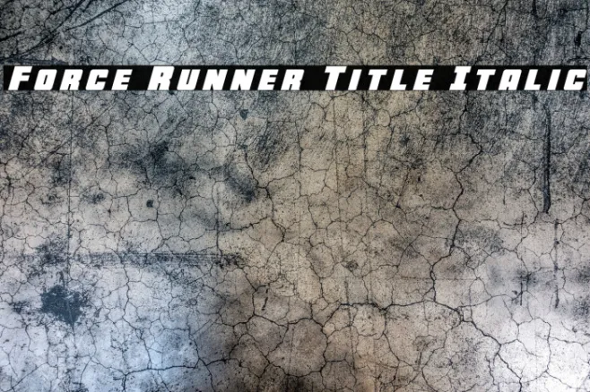 Force Runner Title Italic Example 2