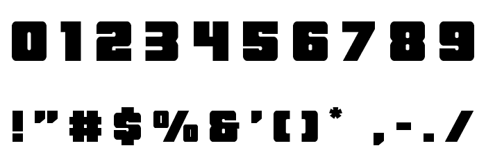Force Runner Title Font OTHER CHARS