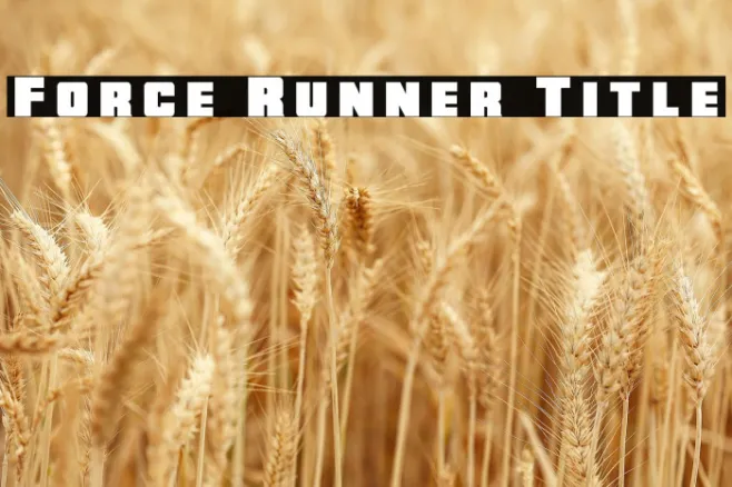 Force Runner Title Example 2