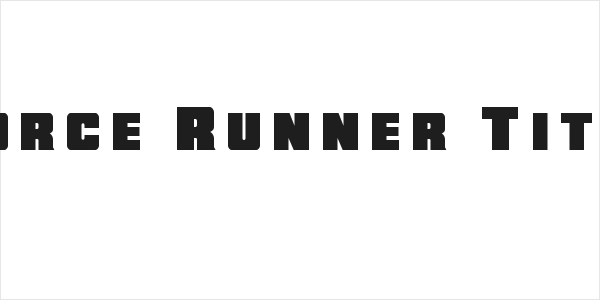 Force Runner Title Logo
