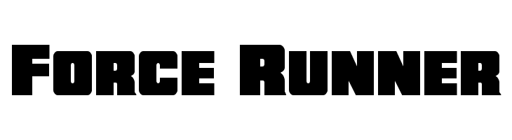 Force Runner  Скачать бесплатные шрифты