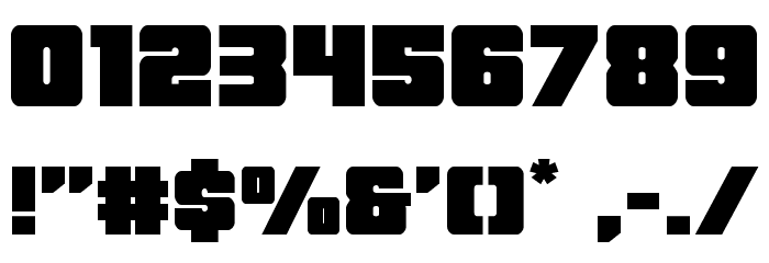 Force Runner Font OTHER CHARS