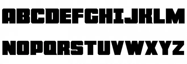 Force Runner Schriftart Groß