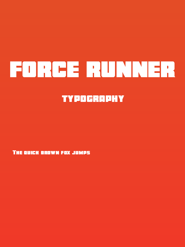 Force Runner Poster