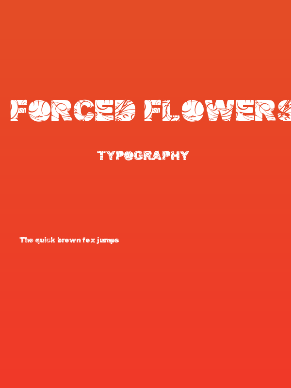 Forced Flowers Poster