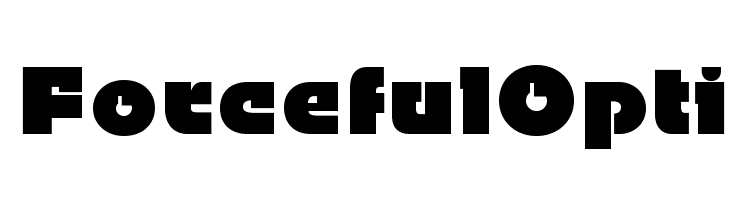 ForcefulOpti  免费字体下载