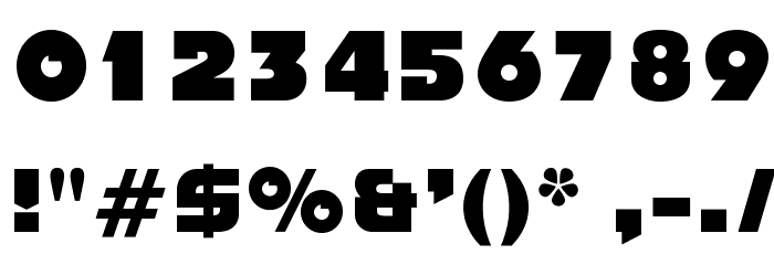 ForcefulOpti Font OTHER CHARS
