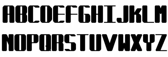 Forcible BRK Шрифта ВЕРХНИЙ
