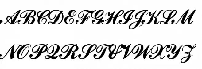 Ford script フォント 大文字