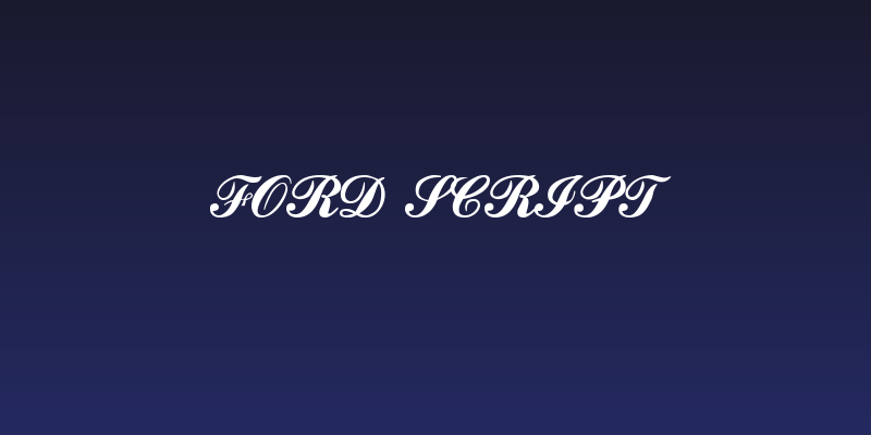 Ford script Social Header