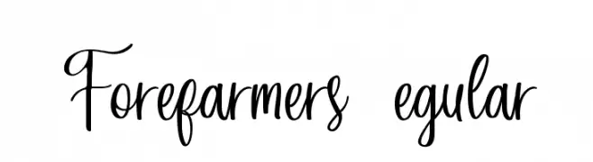 Forefarmers DEMO Regular  Frei Schriftart Herunterladen