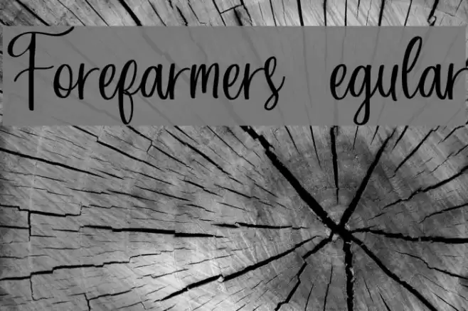 Forefarmers DEMO Regular Font examples