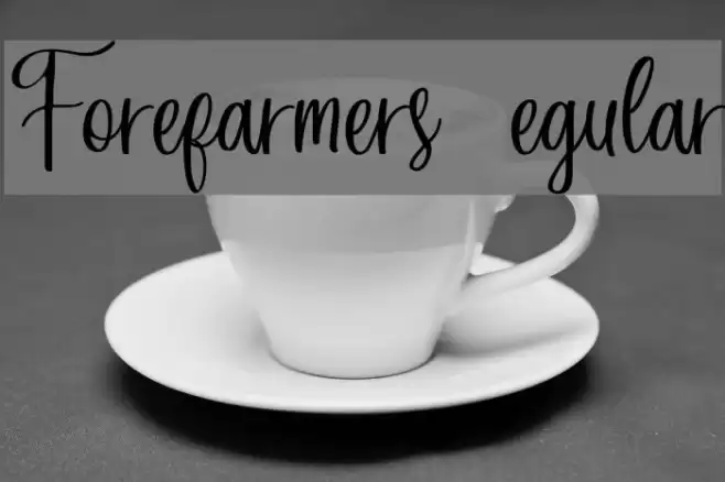 Forefarmers DEMO Regular Font examples