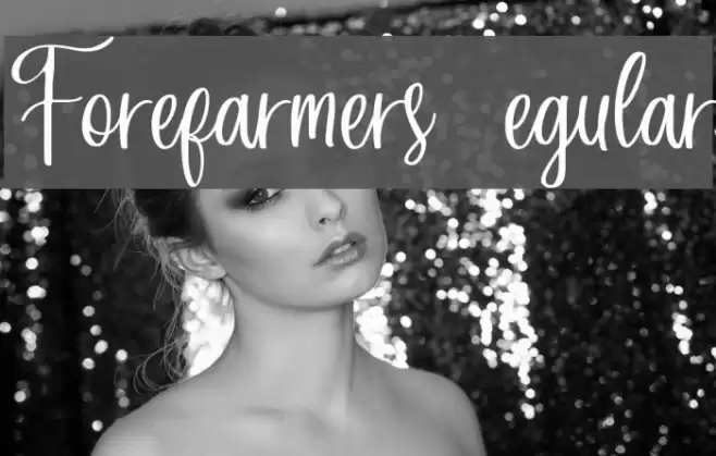 Forefarmers DEMO Regular Font examples