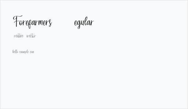 Forefarmers DEMO Regular Business Card