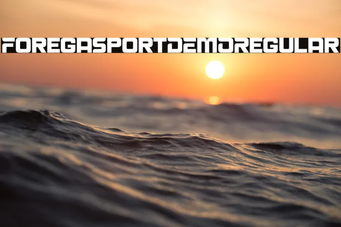 Forega Sport DEMO Regular Example 2